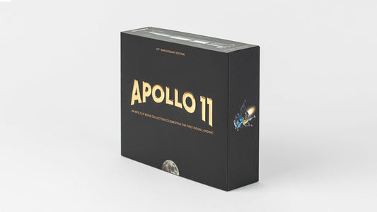 Flip book Apollo 11 by Flipboku with Augmented Reality. Space Gift with original NASA footage.