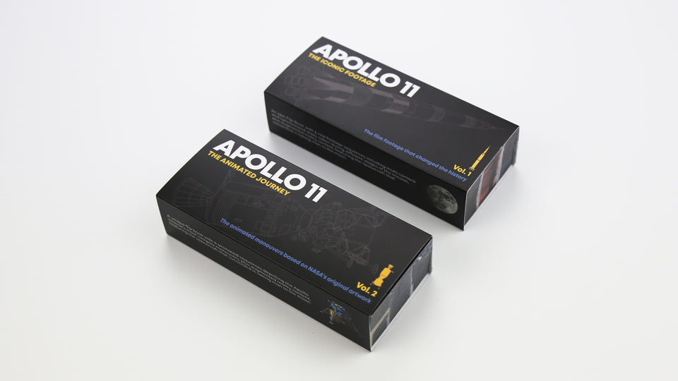 Flip book Apollo 11 by Flipboku with Augmented Reality. Space Gift with original NASA footage.