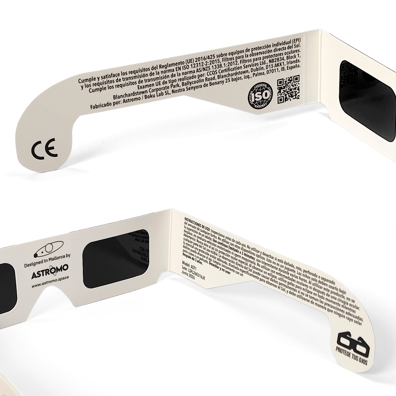 PACK DE 200 ULLERES D’ECLIPSI SOLAR PER A ESDEVENIMENTS