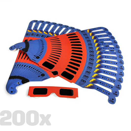 PACK DE 200 GAFAS DE ECLIPSE SOLAR PARA EVENTOS